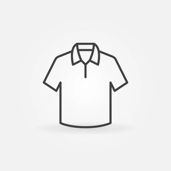 Символ или значок векторного контура футболки — стоковый вектор