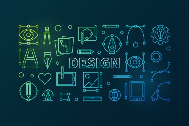 Parlak tasarlamak anahat. Vektör afiş