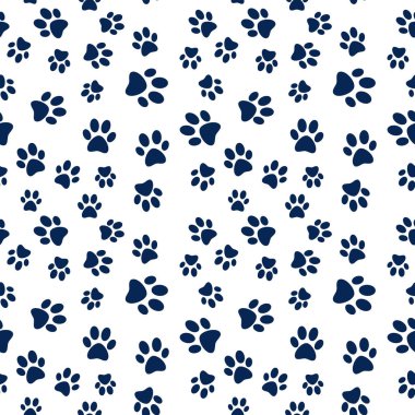 Hayvan ayak izi vektör seamless modeli