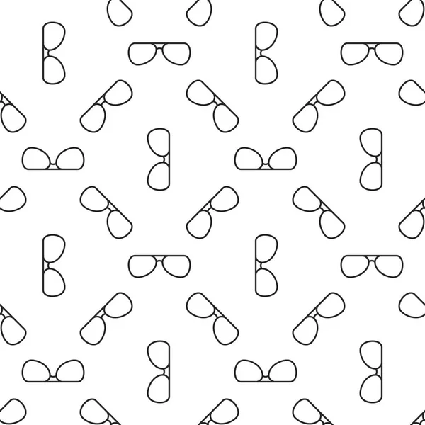 Linea vettoriale occhiali modello vettoriale senza soluzione di continuità — Vettoriale Stock