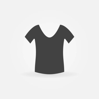 Bayan T-Shirt vektör simgesi