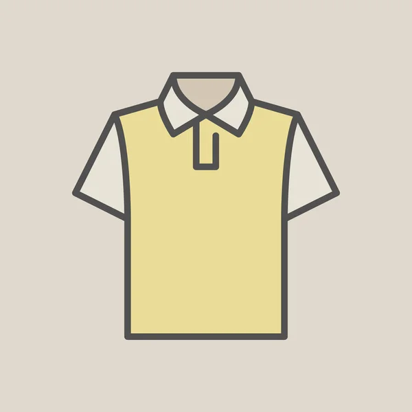Camiseta colorido vector icono — Vector de stock