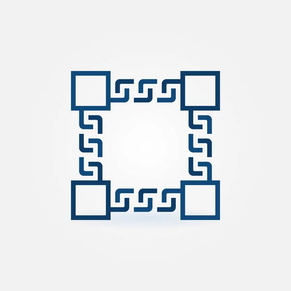 Blockchain modern concept vector icon — Stock Vector