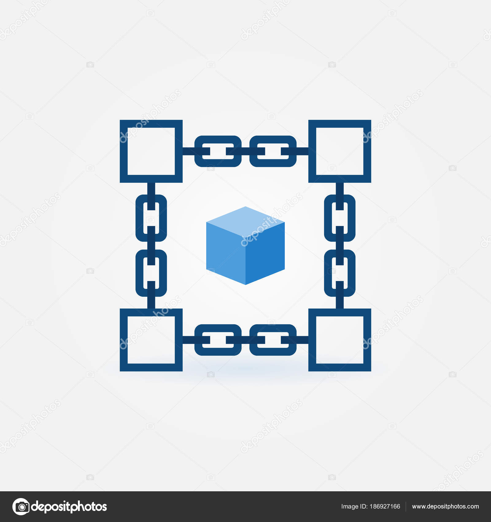 新鮮なブロックチェーン アイコン 花の画像