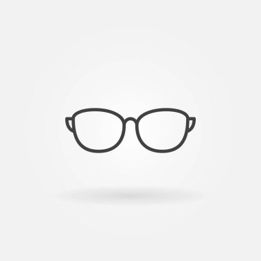 Güneş gözlüğü anahat vektör simge veya simge