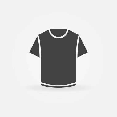Vektör basit t-shirt kavramı simge