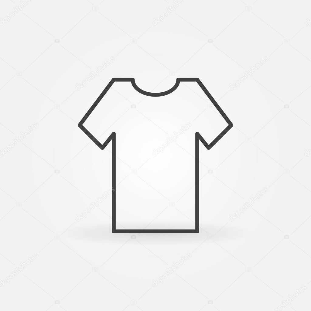 Vector T-shirt minimal icon or design element