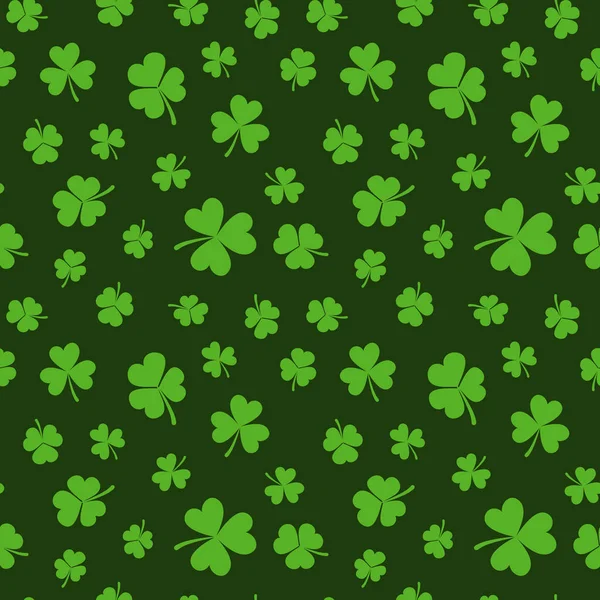 St. Patricks jour vecteur motif sans couture ou arrière-plan — Image vectorielle