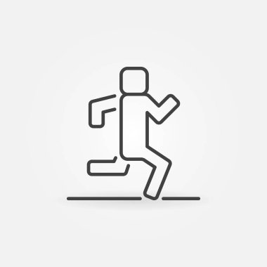 Çalışan anahat vektör simgesi