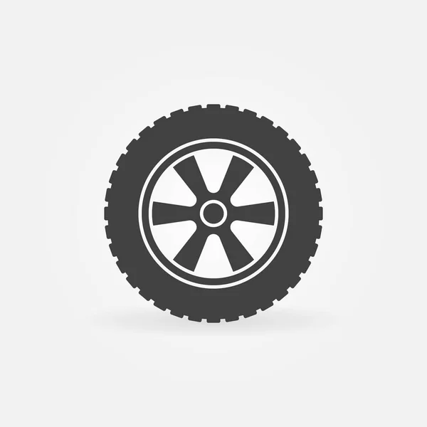 Wheel icon - Vektor einfaches Symbol — Stockvektor