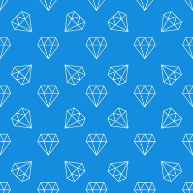 Elmas mavi seamless modeli. Vektör modern arka plan 