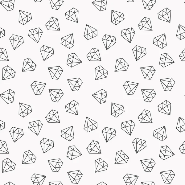 Diamants motif vectoriel sans couture aléatoire ou fond — Image vectorielle