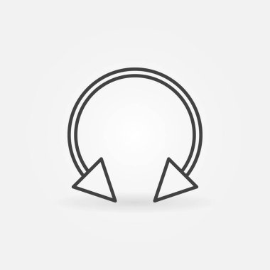 Dairesel halter küpe simgesi spike - delici çizgi işareti vektör