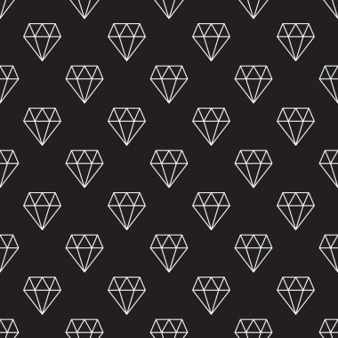 Elmas karanlık vektör Dikişsiz desen veya arka plan