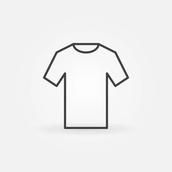 T-Shirt-Symbol. Vektor Umriss T-Shirt Zeichen — Stockvektor