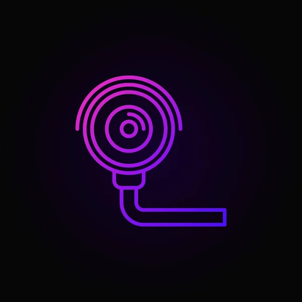 Icono de color de la cámara de seguridad - vector CCTV símbolo — Vector de stock