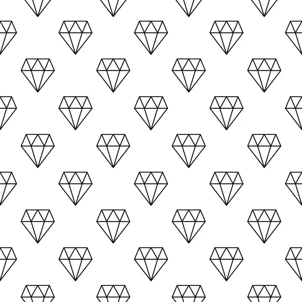 Діаманти вектор мінімальний безшовний візерунок або фон — стоковий вектор