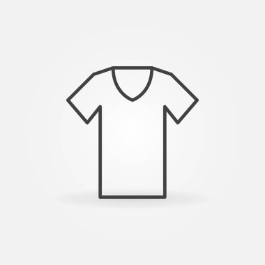 T-shirt anahat simgesi. Vektör tshirt sembolü