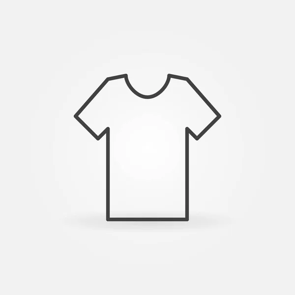 Camiseta vector icono en estilo de línea delgada — Vector de stock