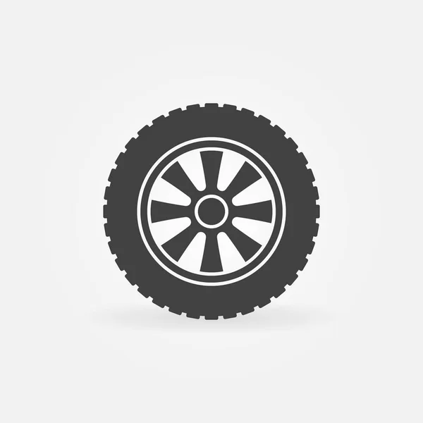 Auto wiel vector pictogram of ontwerp-element — Stockvector