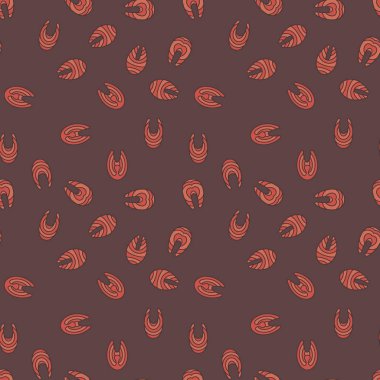 Alabalık biftek vektör koyu örnek - balık biftek sorunsuz doku 