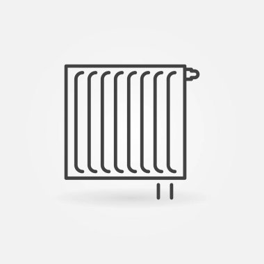 Steel Panel Radiator vector concept outline icon