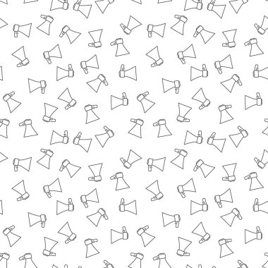 Vector Electric Megaphone concept seamless pattern