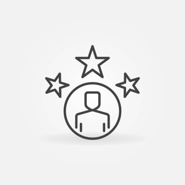 Çok Önemli Kişiler ana hatları simgesi. Vektör Vip doğrusal sembolü