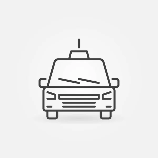 Taxi vector concept outline icon or design element — Stock Vector