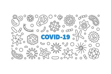 Vector Covid-19 China Coronavirus Yatay Sancak Çizgisi