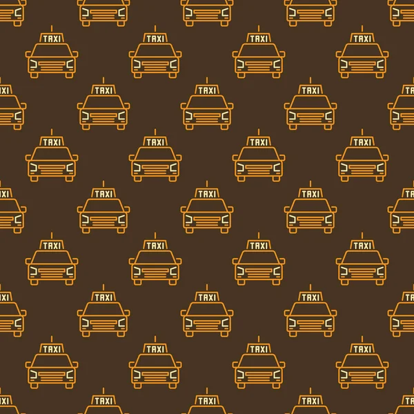 タクシーカーベクトルコンセプト創造的なシームレスパターン — ストックベクタ