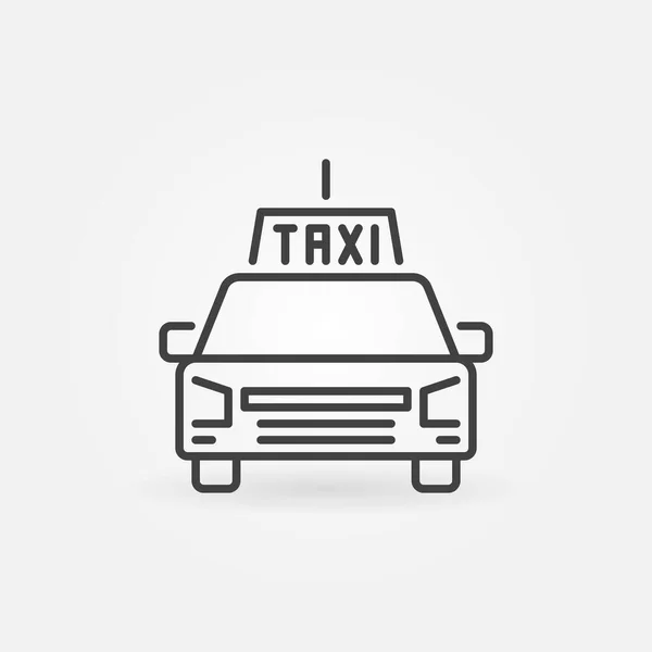 Taxi Service vector concept icon in outline style — Stockový vektor