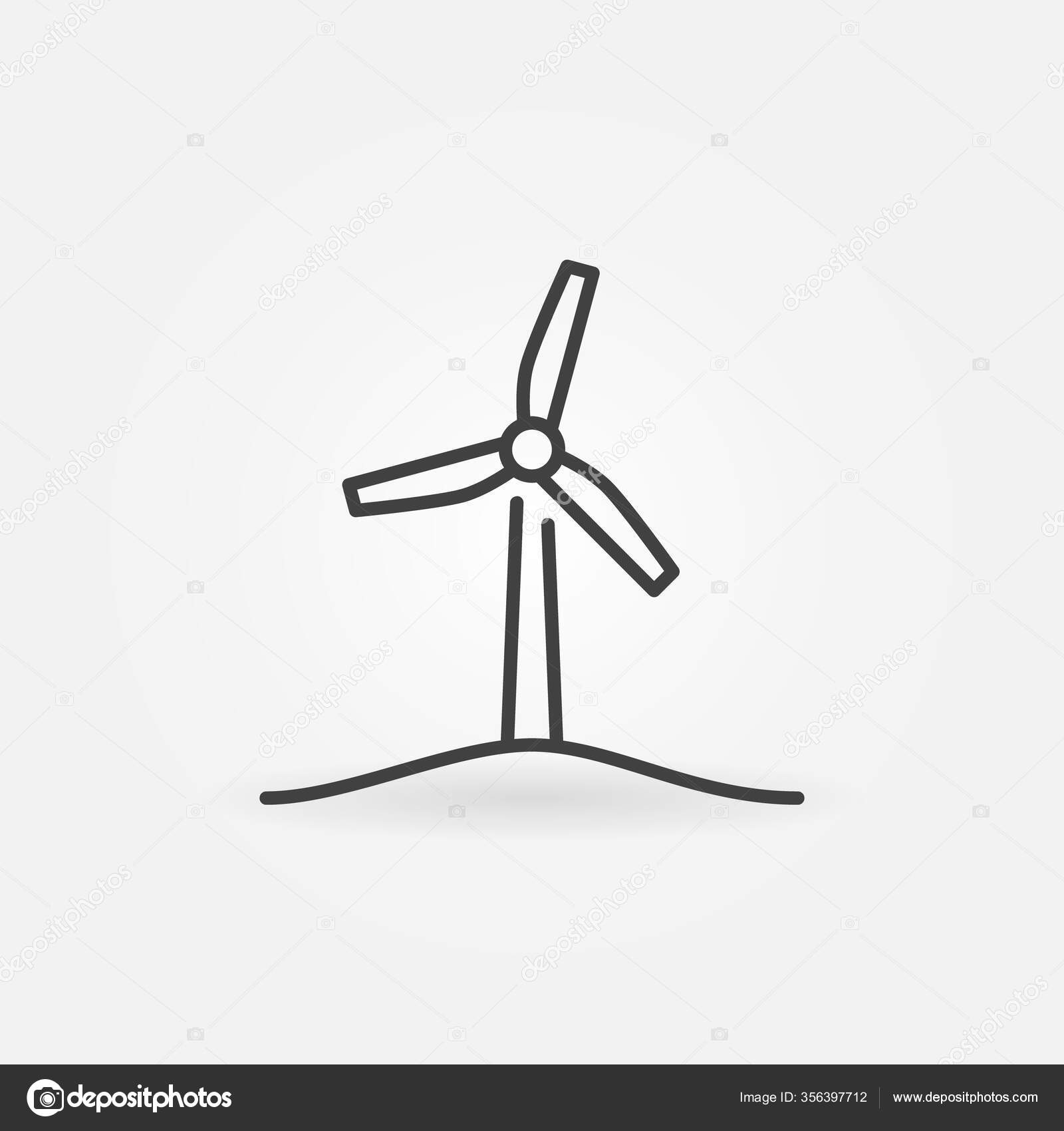 風力発電ストックベクター ロイヤリティフリー風力発電イラスト Depositphotos