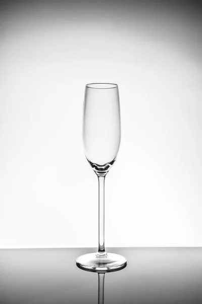 Champagne glass  on the light background — Stock Photo, Image