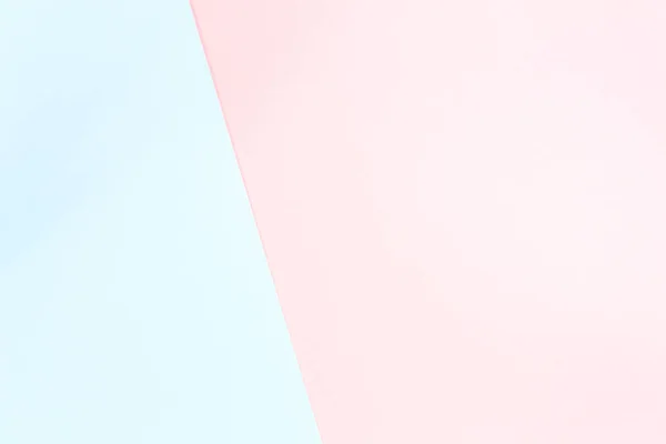Dubbele kleur blauw en roze modern plat lag achtergrondkleur — Stockfoto