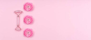 Renunculus çiçekli yeşim silindirli pembe damla