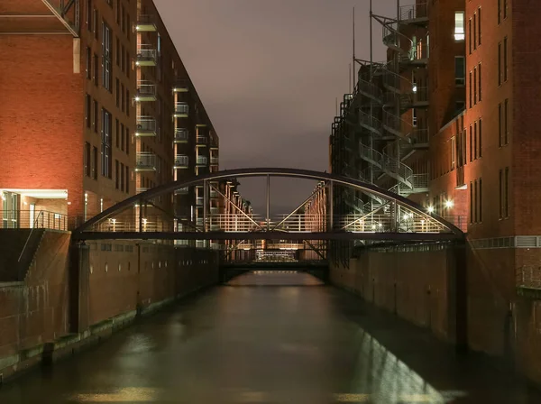 Meddelade bron i Hamburg — Stockfoto