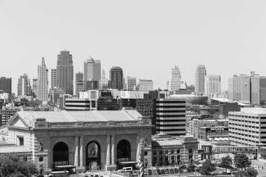 Kansas City Union İstasyonu tek renkli