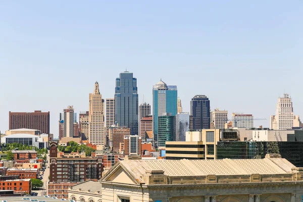 Skyline de Kansas City Photos De Stock Libres De Droits