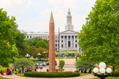 Şehir ve İlçe bina Colorado eyalet başkenti
