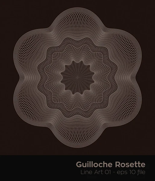 Série Guilloche de joints Rosette — Image vectorielle