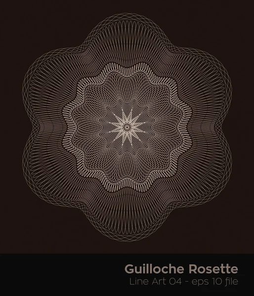 Serie Guilloche de Sellos Roseta — Vector de stock