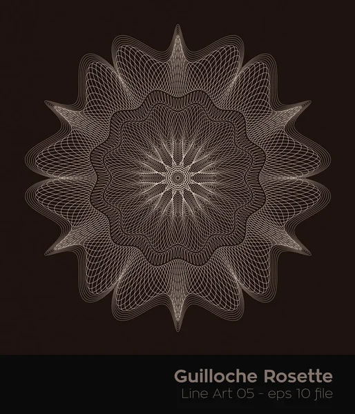 Série Guilloche de joints Rosette — Image vectorielle