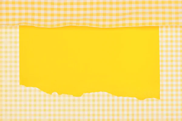 Papier achtergronden, patronen, geruit geel — Stockfoto