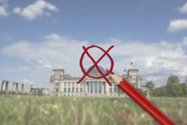 Bundestagswahl serisi 2017 Alman seçim için. Reichstag binası. Okuma Bundestagswahl: Federal parlamento seçimleri