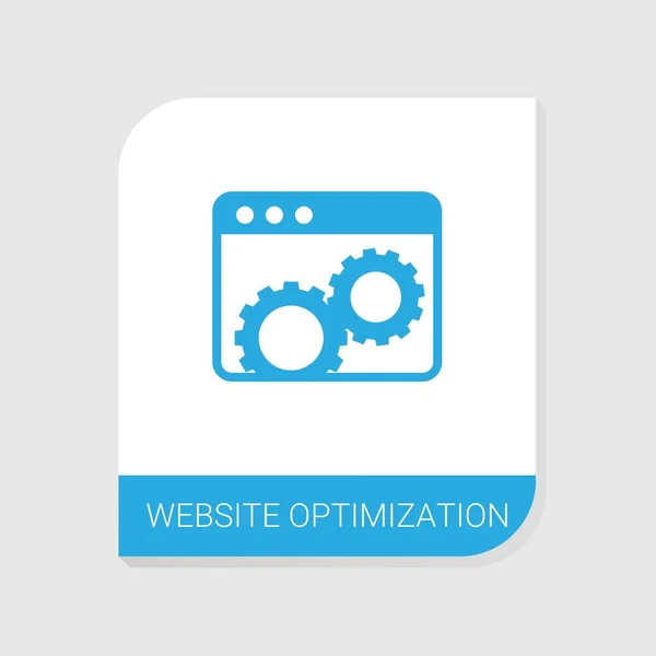 Icono de optimización de sitios web editables de la categoría Iconos de marketing digital. Vector aislado Signo de optimización del sitio web sobre fondo blanco — Vector de stock