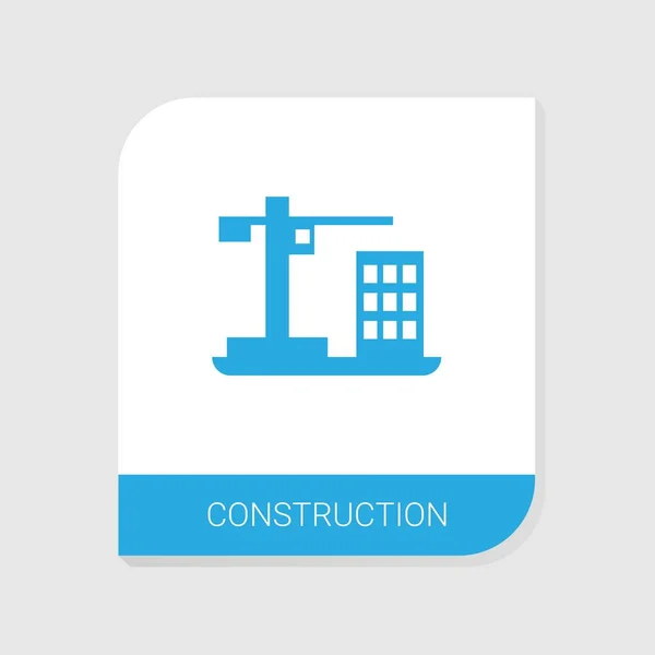 Ícone de construção preenchido editável da categoria ícones de construção. Vetor isolado Sinal de construção sobre fundo branco —  Vetores de Stock
