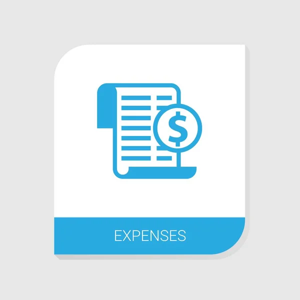 Icono de gastos rellenados editables de la categoría Iconos de contabilidad. Vector aislado Muestra de gastos sobre fondo blanco — Archivo Imágenes Vectoriales