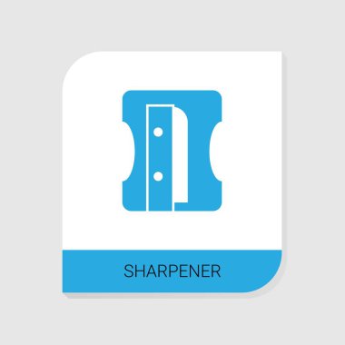 Editable filled Sharpener icon from Stationery icons category. Isolated vector Sharpener sign on white background