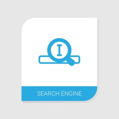 Editable filled Search engine icon from Search Engine Optimization icons category. Isolated vector Search engine sign on white background